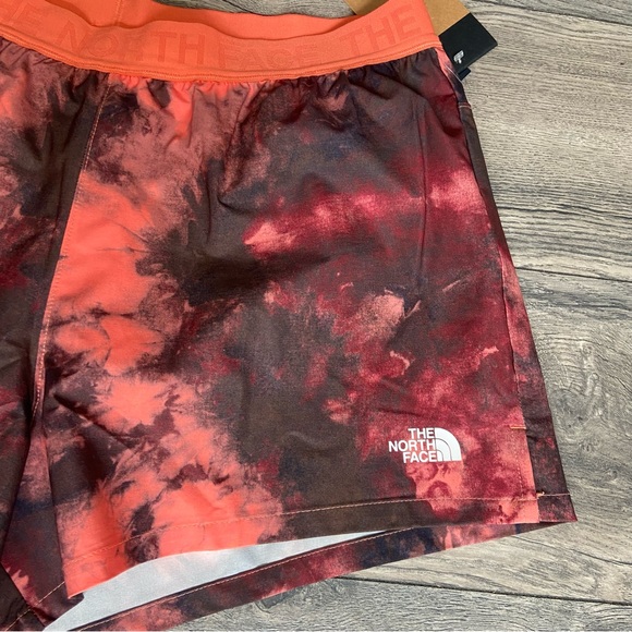 The North Face Printed Wander Short Size Large Coral Ice Dye Print NWT - Picture 14 of 14
